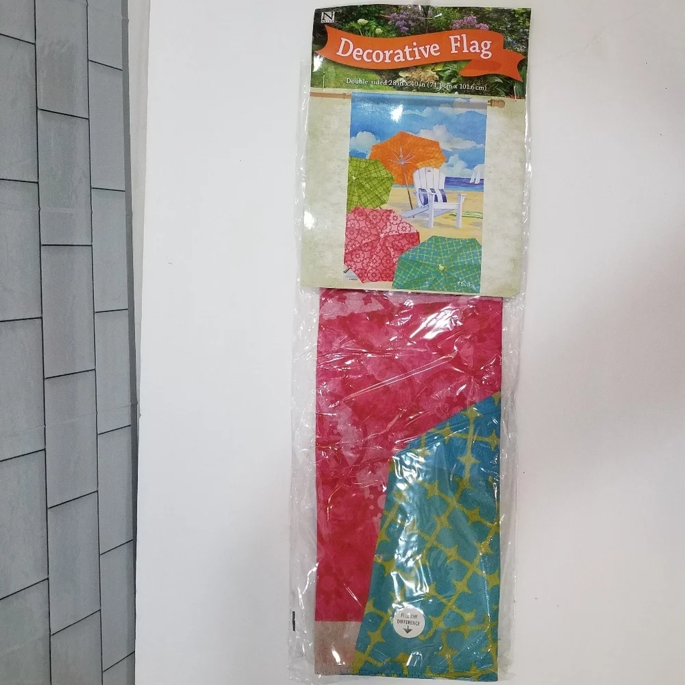 Beach Umbrella 28 x 40 Flag New